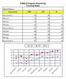 DIBELS Progress Monitoring Chart for Individual Students -
