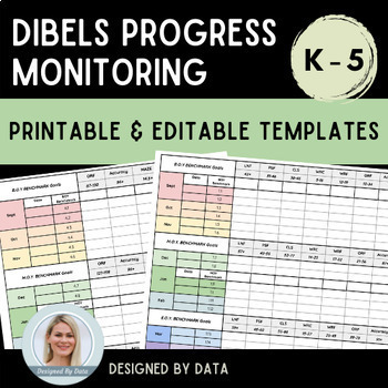 Preview of DIBELS Progress Monitoring Sheets K-5