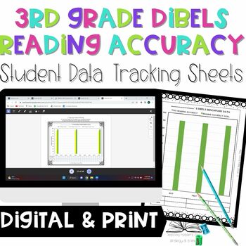 Preview of DIBELS Reading Accuracy Student Data Tracking: 3rd Grade Digital & Printable