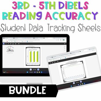 Preview of DIBELS Reading Accuracy Student Data Tracking Bundle: 3 - 5 Digital Option