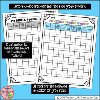 DIBELS Reading Trackers for Kinder-8th Grade (DIBELS 8th Edition