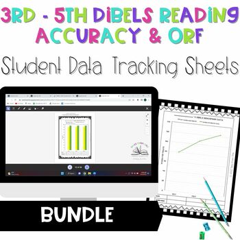 Preview of DIBELS Student Data Tracking ORF/Accuracy Bundle: 3rd -5th Digital & Printable