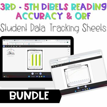 Preview of DIBELS Student Data Tracking ORF/Accuracy Bundle: 3rd -5th Grade Digital