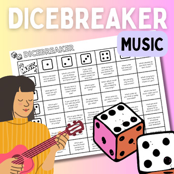 Preview of DICEBREAKER MUSIC - Simple Icebreaker Music Conversation Game | Music Game