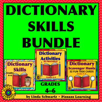 Preview of DICTIONARY SKILLS BUNDLE • 3 FUN SETS