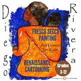 DIEGO RIVERA: Fresco Painting and Cartooning Art lesson for Kids