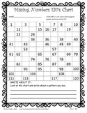 DIFFERENTIATED 120 Chart Missing Numbers Worksheets