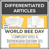 DIFFERENTIATED Article Set - World Bee Day 5/20 - Secondary