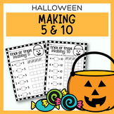 Halloween Math Worksheets | Friends of 10 & 5 | Making 10 & Making 5