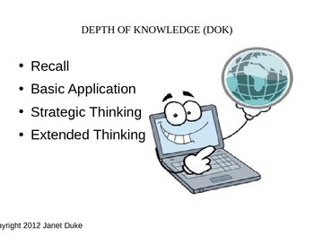 Preview of DIFFERENTIATED INSTRUCTION (DI) AND DEPTH OF KNOWLEDGE (DOK)