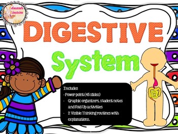 Preview of DIGESTIVE SYSTEM PACK: PowerPoint, Student notes, Fold-Ups and Thinking Routines