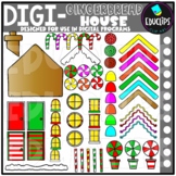 DIGI Build A Gingerbread House - Movable Images Clip Art S