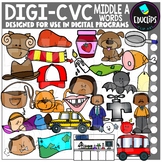 DIGI CVC Short A Words - Movable Images Clip Art Set {Educ