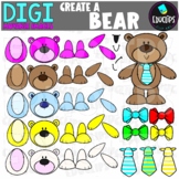DIGI Create A Bear - Movable Images Clip Art Set {Educlips