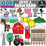 DIGI Create A Farmyard - Movable Images Clip Art Set {Educ
