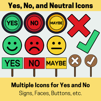 Yes no maybe - Free communications icons