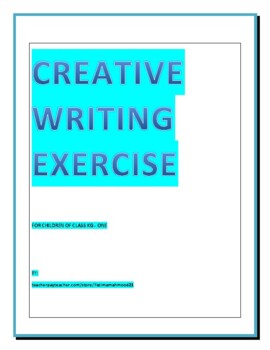 Preview of DIGITA DOWNLOAD TEACHING RESORCE CREATIVE: WRITING EXERCISE PACK ,CHART 