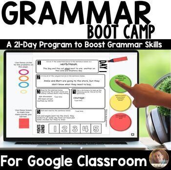 Preview of DIGITAL 21-Day Grammar Boot Camp for Google Classroom™ 