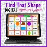 DIGITAL 2D Shapes Memory Matching Card Game