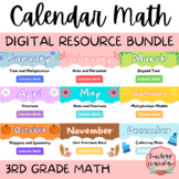 DIGITAL 3rd Grade Calendar Math Slide Decks BUNDLE