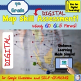 DIGITAL 4th Grade Map Skill Assessment using Google Forms