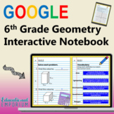DIGITAL 6th Grade Geometry Interactive Notebook Bundle ⭐ G