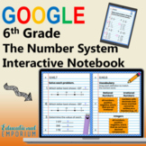DIGITAL 6th Grade ⭐ The Number System Interactive Notebook
