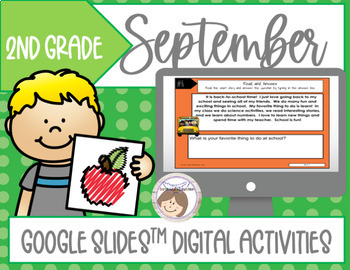 DIGITAL ACTIVITIES:Remote and Distance Learning-September-2nd Grade