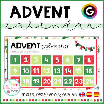 Preview of DIGITAL ADVENT calendar - Calendario de ADVIENTO (Genially)