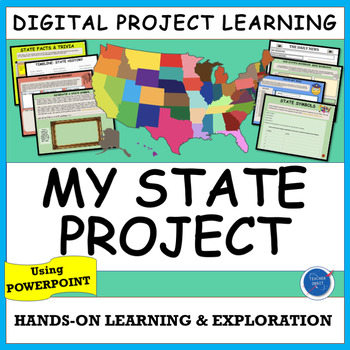 Preview of DIGITAL ALL ABOUT MY STATE POWERPOINT PROJECT - IN CLASS OR DISTANCE LEARNING