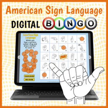 Preview of DIGITAL ASL Alphabet BINGO Game - American Sign Language Activity