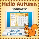 DIGITAL AUTUMN / FALL Word Search Puzzle Worksheet Activit