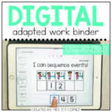 DIGITAL Adapted Work Binder ( Sequencing ) | Distance Learning