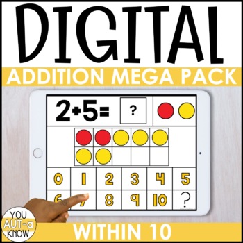 Preview of DIGITAL Addition Mega Pack for Special Education (within 10) - Distance Learning