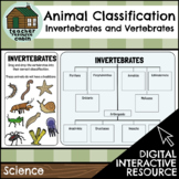 DIGITAL Animal Classification | Invertebrates and Vertebra
