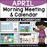 DIGITAL April Calendar & Morning Meeting - PowerPoint & Go
