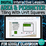 DIGITAL Area and Perimeter Tiling Unit Squares Interactive