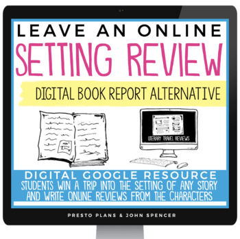Preview of Setting Assignment - Write a Review - Novel or Short Story Digital Book Report