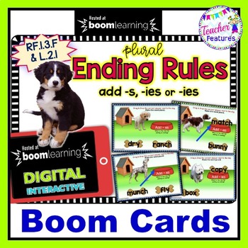 Preview of Spelling Rules INFLECTIONAL ENDINGS -s, -ies or -es 1ST & 2ND GRADE BOOM CARDS