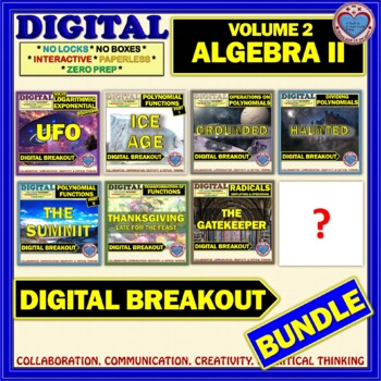 Preview of DIGITAL BREAKOUT BUNDLE - ALGEBRA II VOLUME 2