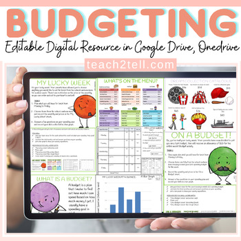 Preview of Budgeting Financial Literacy Project Digital Life Skills Google Slides Editable