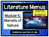 DIGITAL BUNDLE: Marvels of Nature Literature Menus (Module 6)