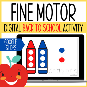Preview of DIGITAL Back To School Fine Motor Activity Digital Painting