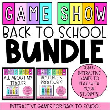 Preview of DIGITAL Back To School GAME SHOW BUNDLE