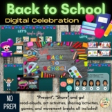 DIGITAL Back to School Celebration Google Slides (in schoo