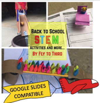 Preview of DIGITAL Back to School (stem challenges, graphing, crack the code)