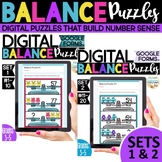 Digital Math Balance Puzzles BUNDLE Sets 1 & 2 for Google 