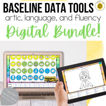 Preview of DIGITAL Speech Therapy Baseline Data Collection Bundle
