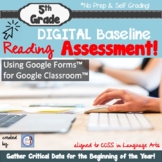 DIGITAL Beginning of the Year 5th Grade Reading Baseline A