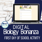 DIGITAL Biology Bonanza-First Day of School Activity